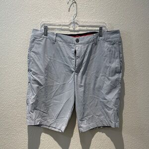 Puma Light Gray Men's Flat Front Shorts Mens Size 36